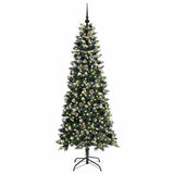 Vidaxl kunstkerstboom met 300 led groen 180 cm pvc en plastic en staal