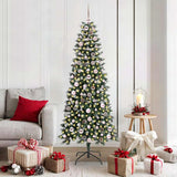 Vidaxl kunstkerstboom met 300 led groen 180 cm pvc en plastic en staal