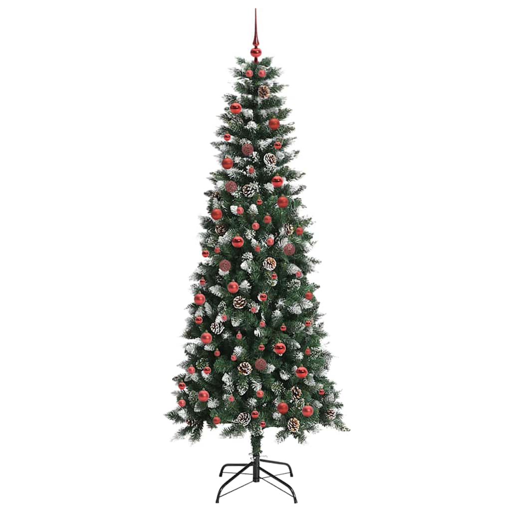 Vidaxl kunstkerstboom met 300 led groen 210 cm pvc en plastic en staal