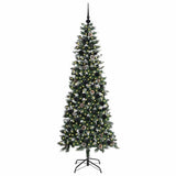 Vidaxl kunstkerstboom met 300 led groen 210 cm pvc en plastic en staal