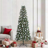 Vidaxl kunstkerstboom met 300 led groen 210 cm pvc en plastic en staal