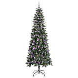 Vidaxl kunstkerstboom met 300 led groen 240 cm pvc en plastic en staal