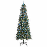 Vidaxl kunstkerstboom met 300 led groen 240 cm pvc en plastic en staal