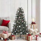 Vidaxl kunstkerstboom met 150 led groen 150 cm pvc en plastic en staal