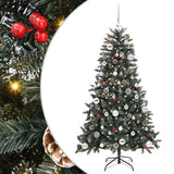 Vidaxl kunstkerstboom met 150 led groen 150 cm pvc en plastic en staal