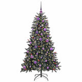 Vidaxl kunstkerstboom met 150 led groen 150 cm pvc en plastic en staal