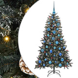 Vidaxl kunstkerstboom met 150 led groen 150 cm pvc en plastic en staal