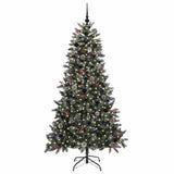 Vidaxl kunstkerstboom met 300 led groen 180 cm pvc en plastic en staal