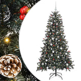Vidaxl kunstkerstboom met 300 led groen 180 cm pvc en plastic en staal