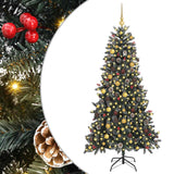 Vidaxl kunstkerstboom met 300 led groen 210 cm pvc en plastic en staal