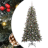 Vidaxl kunstkerstboom met 300 led groen 240 cm pvc en plastic en staal