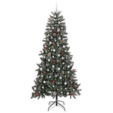 Vidaxl kunstkerstboom met 300 led groen 240 cm pvc en plastic en staal