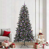 Vidaxl kunstkerstboom met 300 led groen 240 cm pvc en plastic en staal