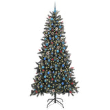 Vidaxl kunstkerstboom met 300 led groen 240 cm pvc en plastic en staal
