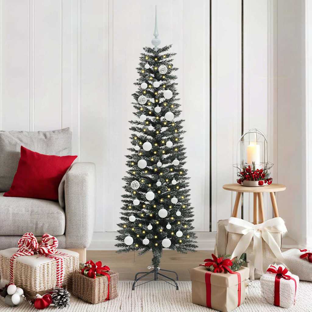 Vidaxl kunstkerstboom met 150 led groen 150 cm pvc en plastic en staal