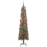 Vidaxl kunstkerstboom met 300 led groen 180 cm pvc en plastic en staal