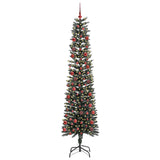 Vidaxl kunstkerstboom met 300 led groen 210 cm pvc en plastic en staal