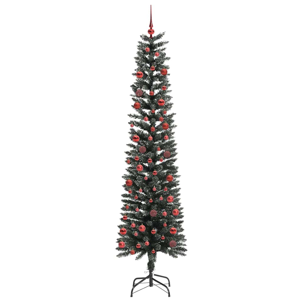 Vidaxl kunstkerstboom met 300 led groen 210 cm pvc en plastic en staal