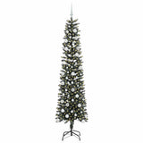 Vidaxl kunstkerstboom met 300 led groen 210 cm pvc en plastic en staal