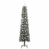 Vidaxl kunstkerstboom met 300 led groen 210 cm pvc en plastic en staal