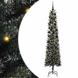 Vidaxl kunstkerstboom met 300 led groen 240 cm pvc en plastic en staal