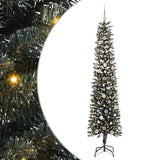 Vidaxl kunstkerstboom met 300 led groen 240 cm pvc en plastic en staal
