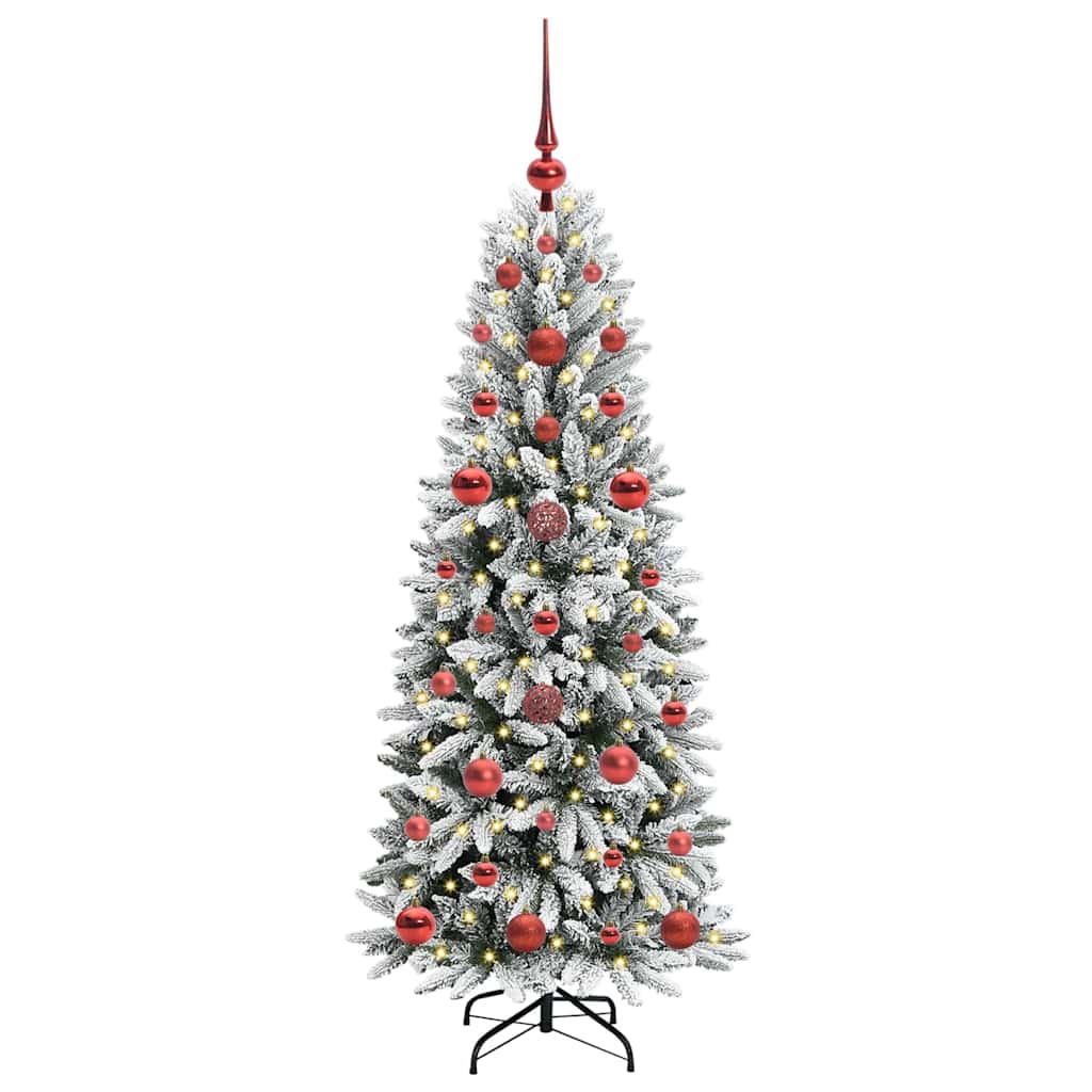 Vidaxl kunstkerstboom wit 120 cm pvc en plastic en staal en pe