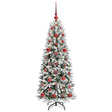 Vidaxl kunstkerstboom wit 120 cm pvc en plastic en staal en pe