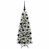 Vidaxl kunstkerstboom wit 120 cm pvc en plastic en staal en pe
