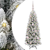 Vidaxl kunstkerstboom wit 120 cm pvc en plastic en staal en pe