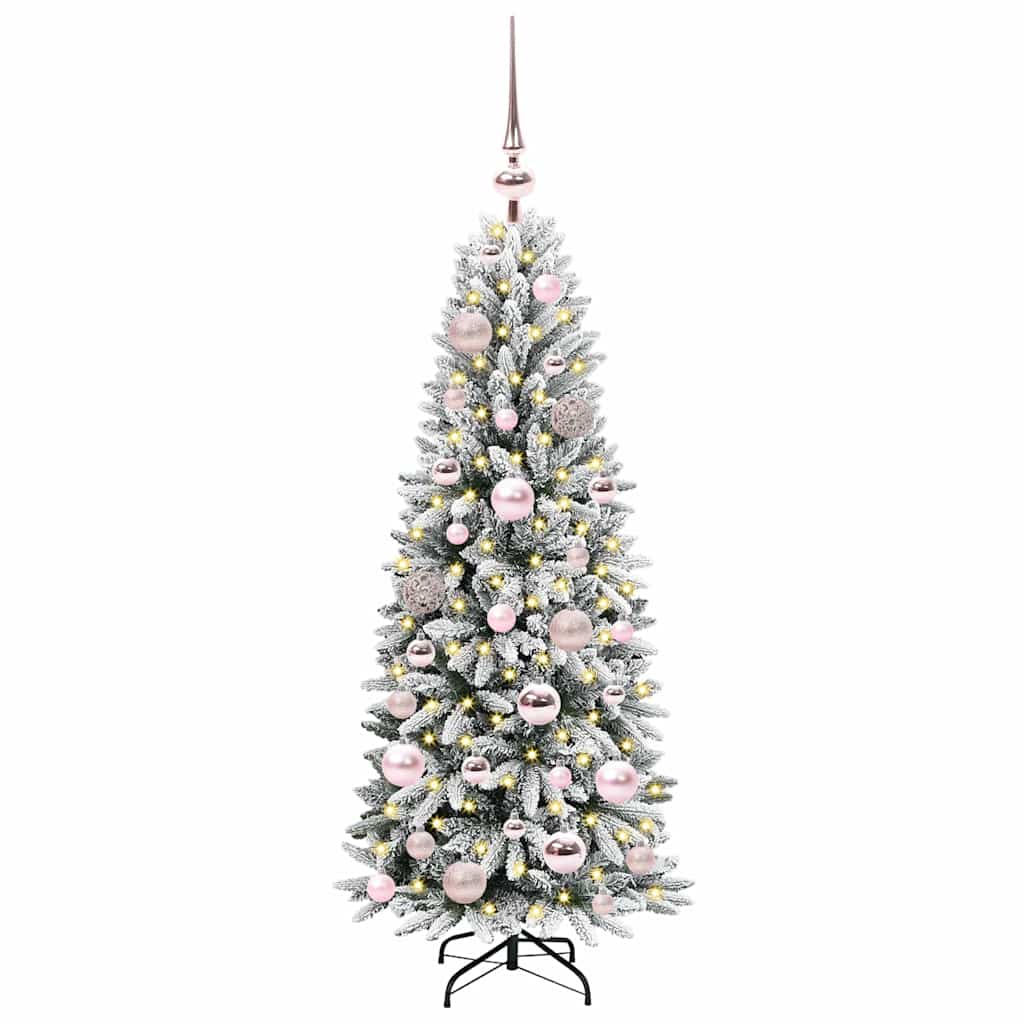 Vidaxl kunstkerstboom wit 120 cm pvc en plastic en staal en pe