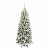 Vidaxl kunstkerstboom wit 120 cm pvc en plastic en staal en pe