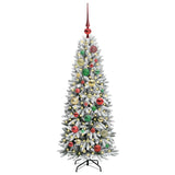 Vidaxl kunstkerstboom wit 120 cm pvc en plastic en staal en pe