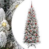 Vidaxl kunstkerstboom wit 150 cm pvc en plastic en staal en pe