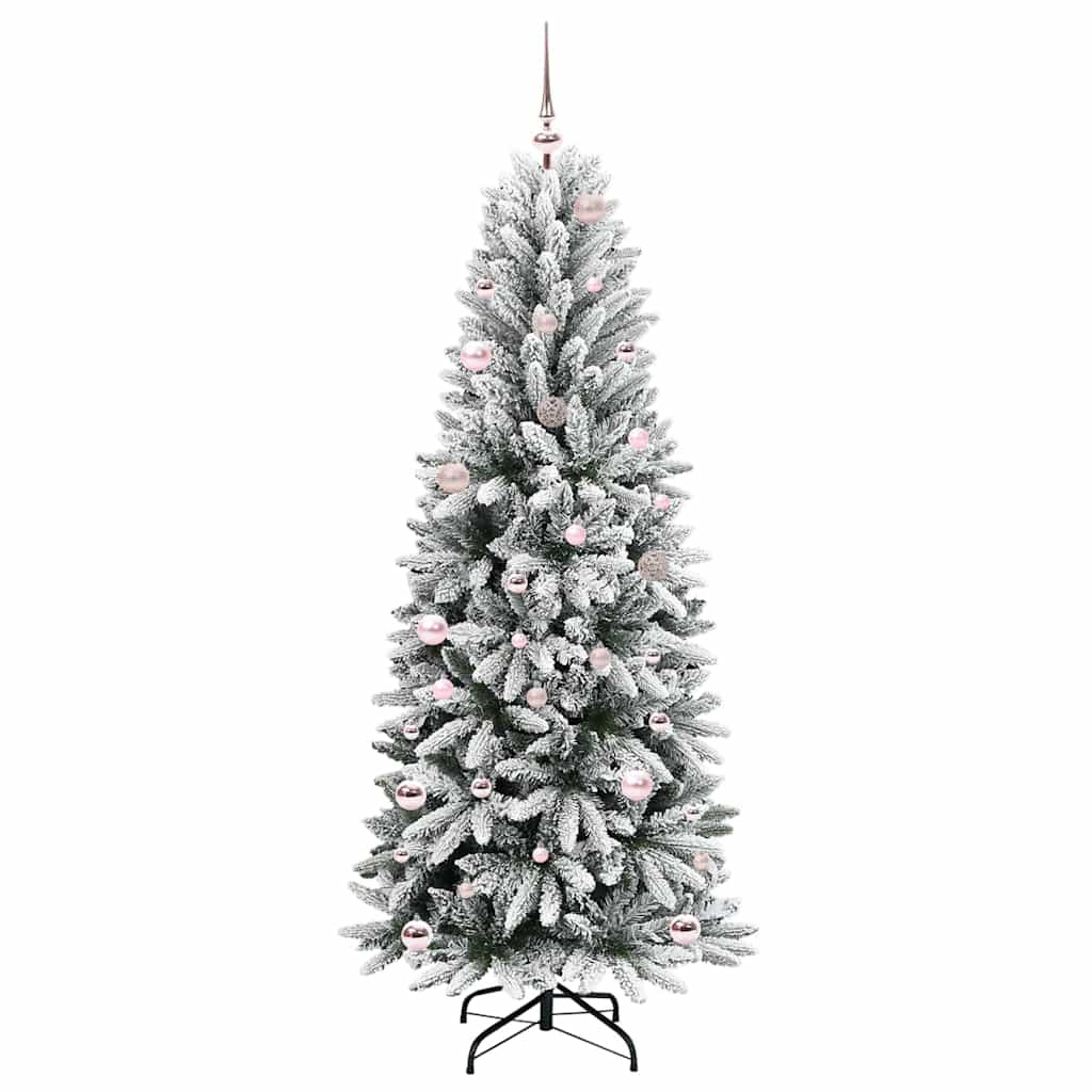 Vidaxl kunstkerstboom wit 150 cm pvc en plastic en staal en pe