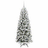 Vidaxl kunstkerstboom wit 150 cm pvc en plastic en staal en pe