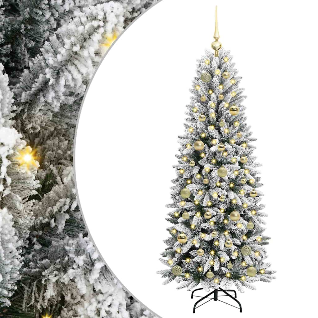 Vidaxl kunstkerstboom wit 150 cm pvc en plastic en staal en pe