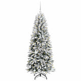 Vidaxl kunstkerstboom wit 150 cm pvc en plastic en staal en pe