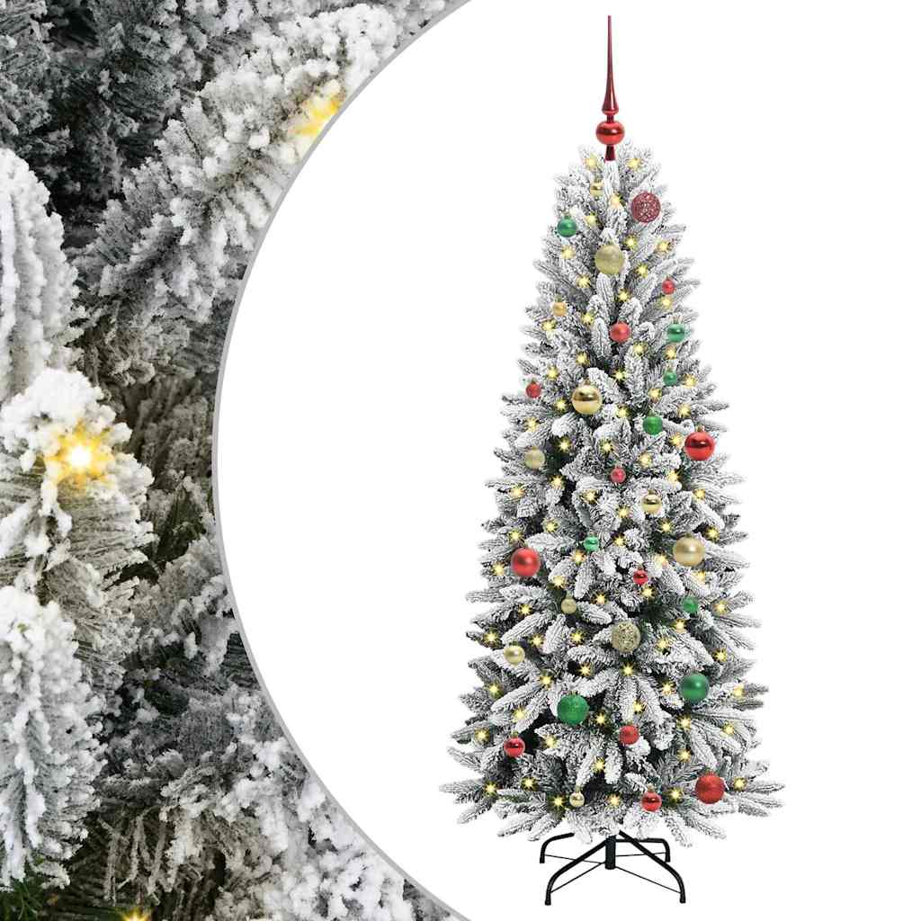 Vidaxl kunstkerstboom wit 150 cm pvc en plastic en staal en pe