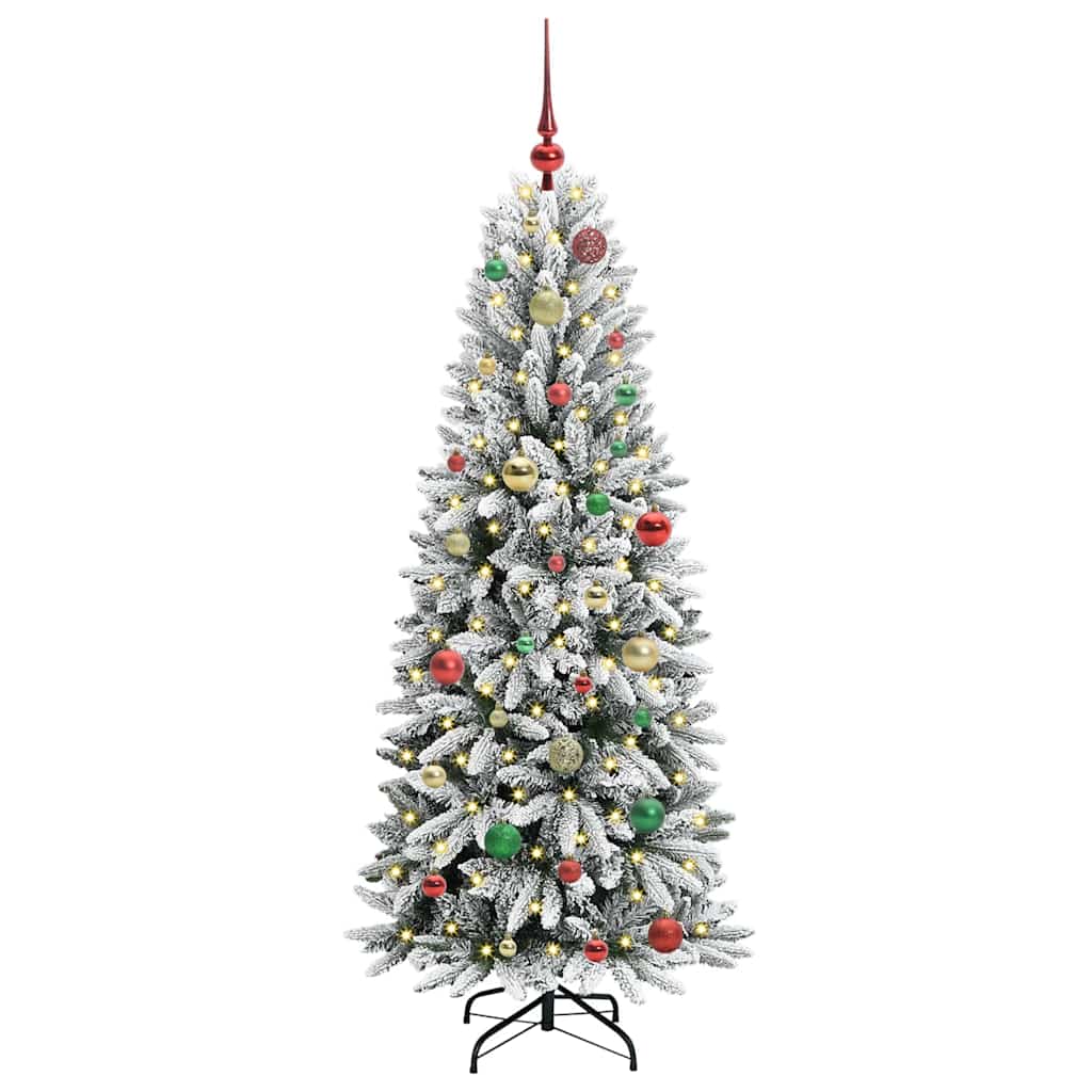 Vidaxl kunstkerstboom wit 150 cm pvc en plastic en staal en pe