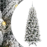 Vidaxl kunstkerstboom wit 180 cm pvc en plastic en staal en pe