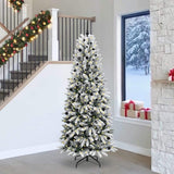 Vidaxl kunstkerstboom wit 240 cm pvc en plastic en staal en pe
