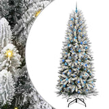 Vidaxl kunstkerstboom wit 240 cm pvc en plastic en staal en pe