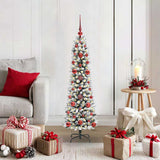Vidaxl kunstkerstboom met 150 led wit 120 cm pvc en metaal en plastic
