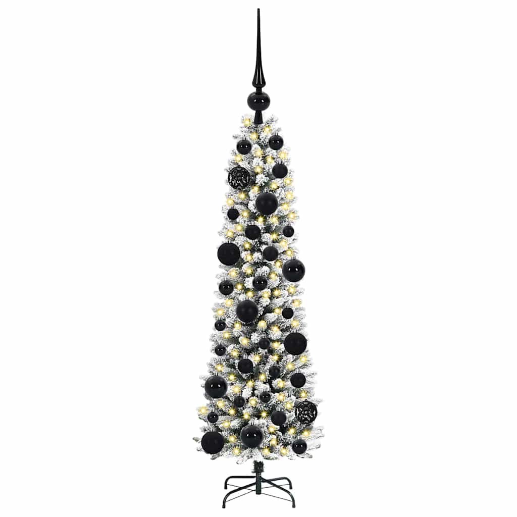 Vidaxl kunstkerstboom met 150 led wit 120 cm pvc en metaal en plastic