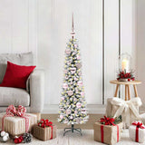 Vidaxl kunstkerstboom met 150 led wit 120 cm pvc en metaal en plastic