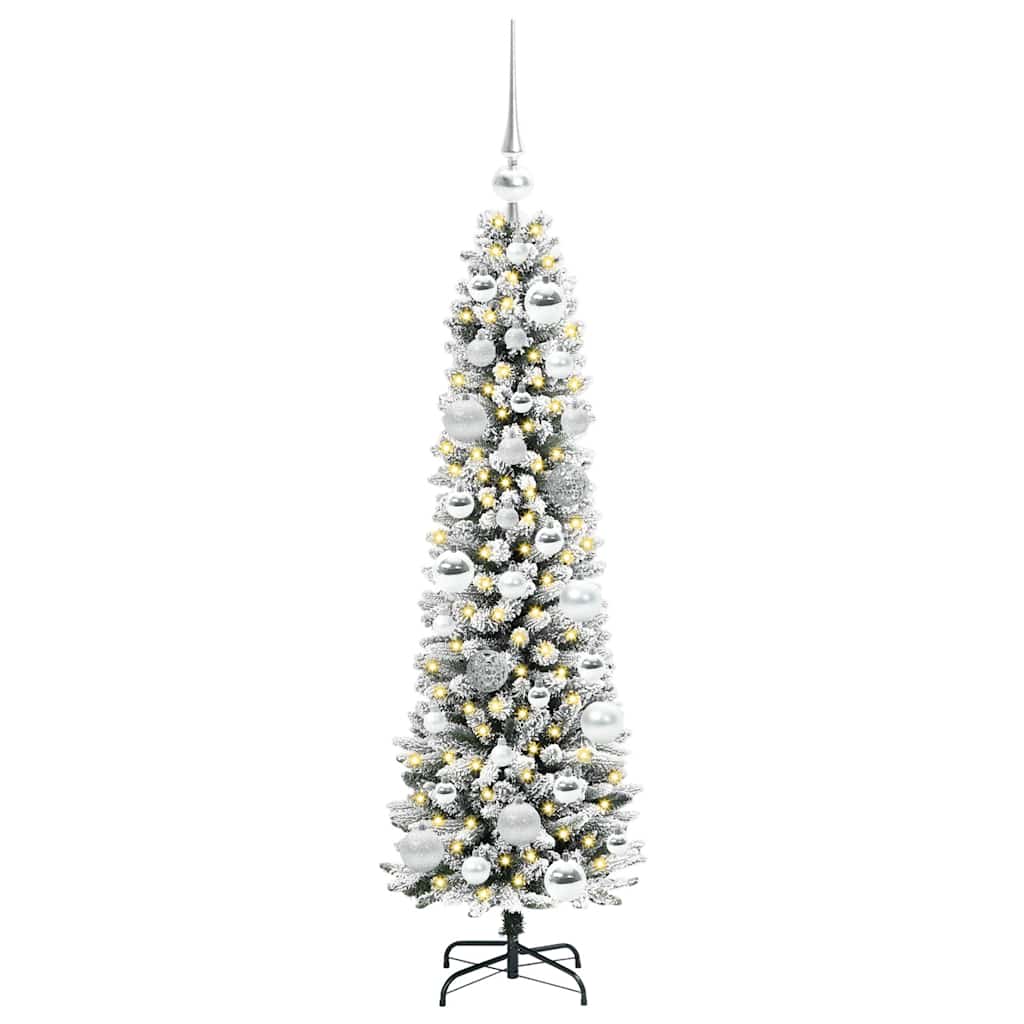 Vidaxl kunstkerstboom met 150 led wit 120 cm pvc en metaal en plastic