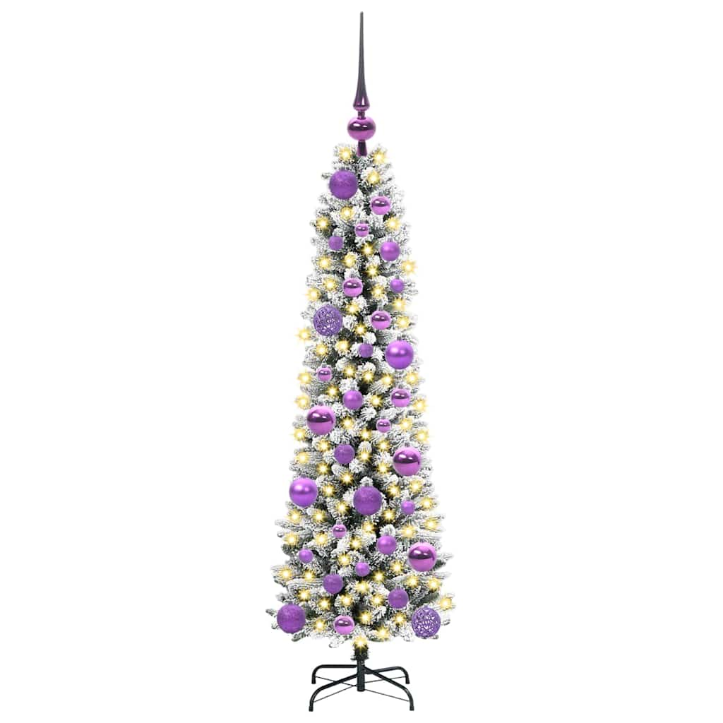 Vidaxl kunstkerstboom met 150 led wit 120 cm pvc en metaal en plastic