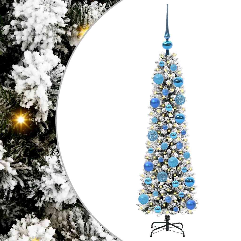 Vidaxl kunstkerstboom met 150 led wit 120 cm pvc en metaal en plastic