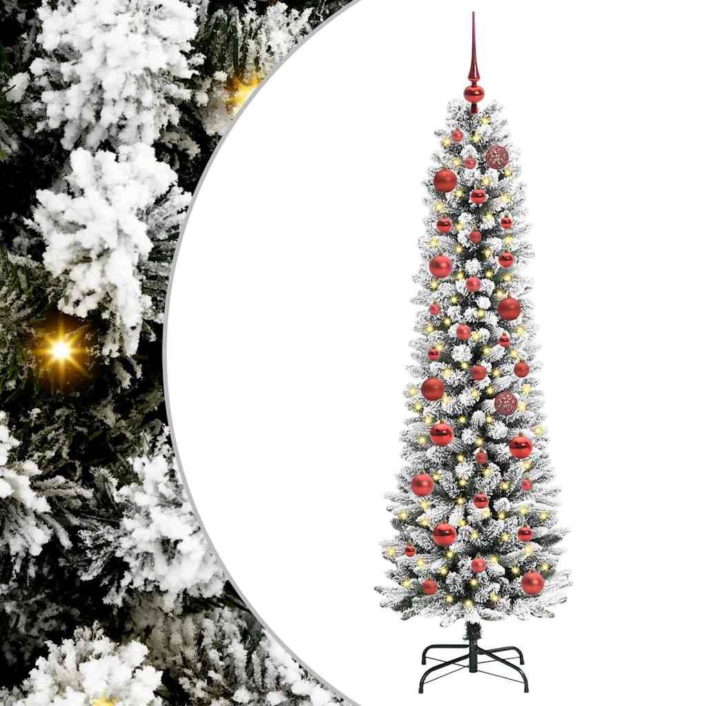Vidaxl kunstkerstboom met 150 led wit 150 cm pvc en metaal en plastic